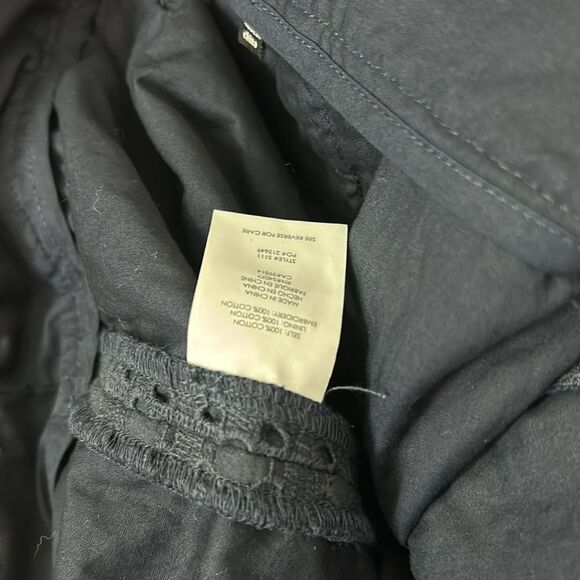 Cabi Navy Blue Eyelet Skort Lined Skirt-Look Front/Shorts Back Sz 4 - Picture 7 of 11